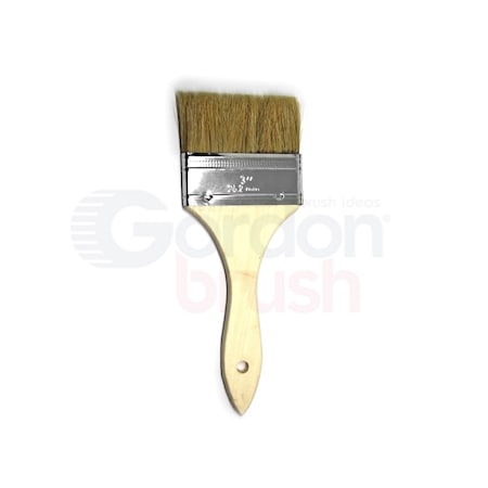Gordon Brush 3" Chip Natural Bristle Bristle, Paint Brush, Wood Handle, 12 PK TA630